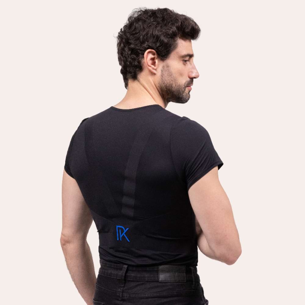 PERCKO — T-shirt discret homme à tenseurs brevetés