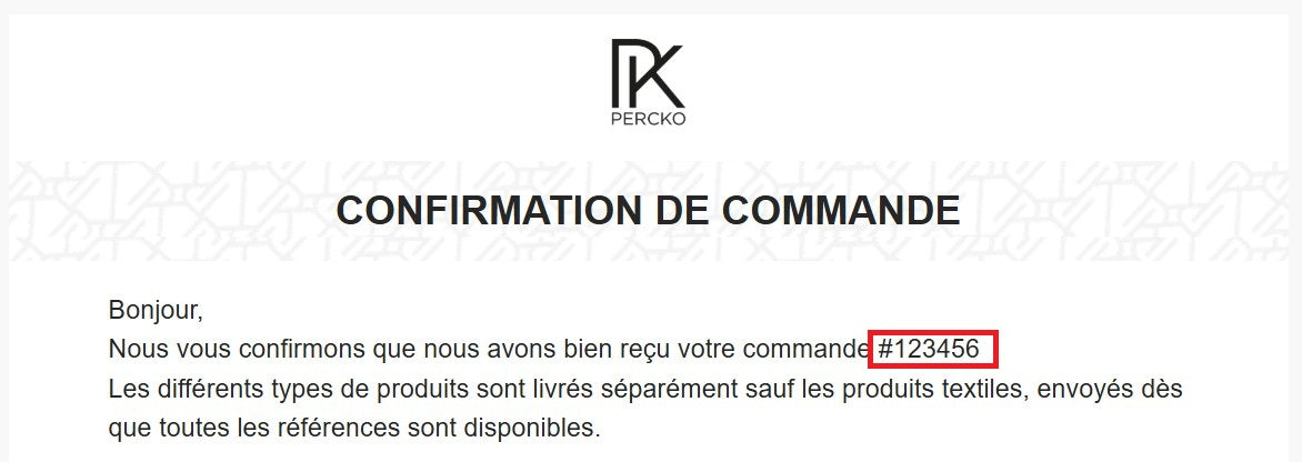 Où trouver mon numéro de commande ?